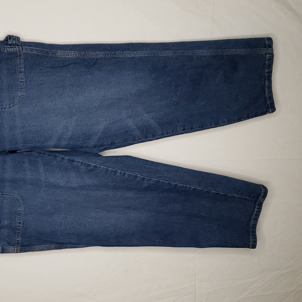 Lee Carpenter Slim Straight Cargo Cotton Pants Size 4 Y2K Retro Medium Wash Blue - Picture 4 of 16